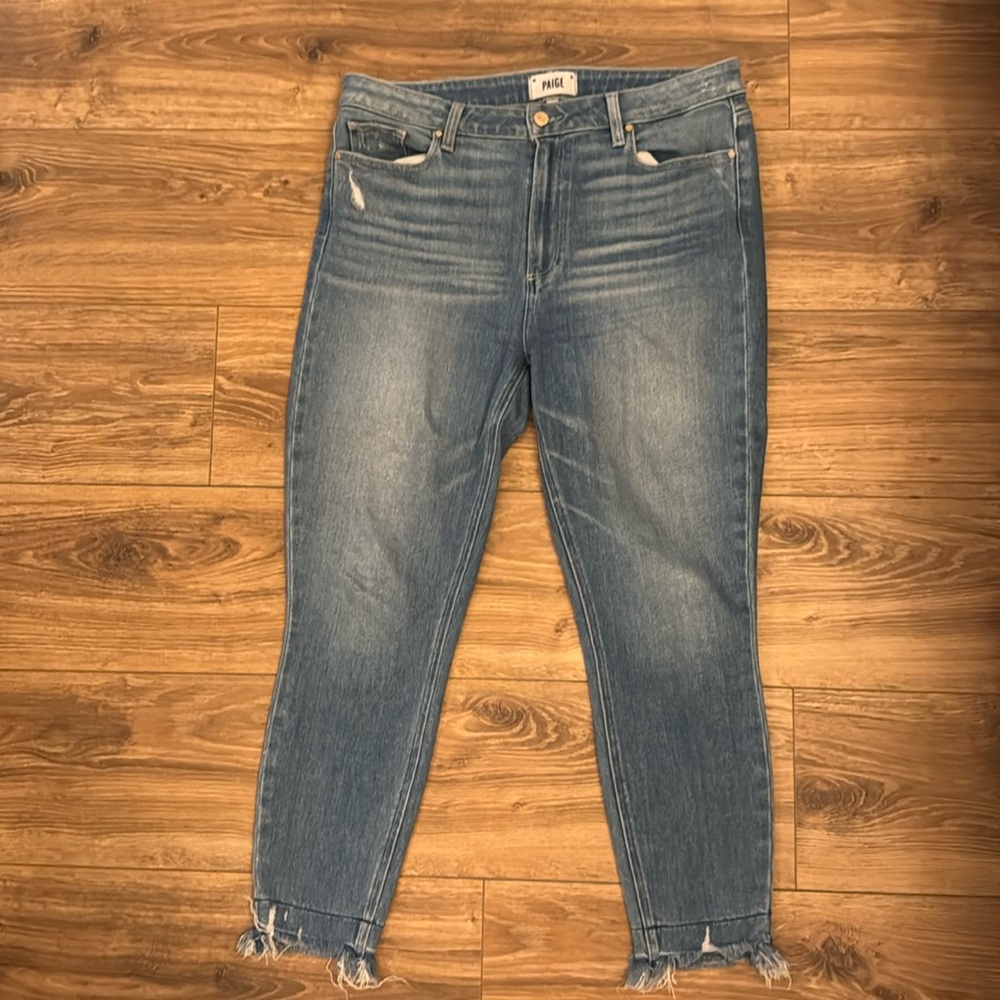 PAIGE Hoxton skinny crop jeans size 32